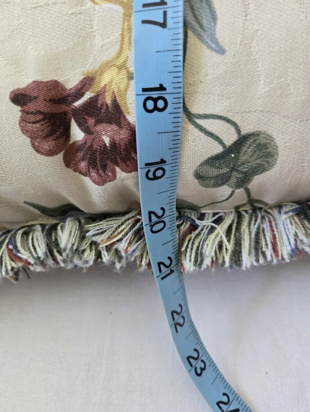 Waverly Williamsburg Garden Images III MAGNOLIA FLORAL Fringed Pillow 20